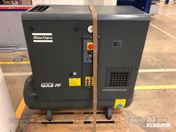 KRUVIKOMPRESSOR ATLAS COPCO GX3FF
