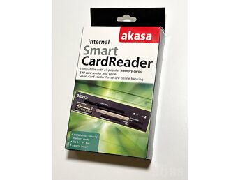 AKASA AK-ICR-05 ID-KAARDI JA NUTIKAARDILUGEJA 3,5" - MUST/VALGE