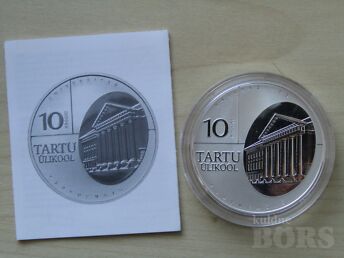 EESTI VABARIIGI HÕBEMÜNT "TARTU ÜLIKOOL  "   2002.A.