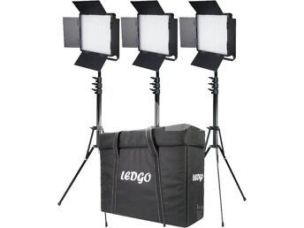 FOTOSTUUDIO VALGUSTUS LEDGO LG-600CSCII 3KIT PLUST (BI-COLOR) - GARANTII