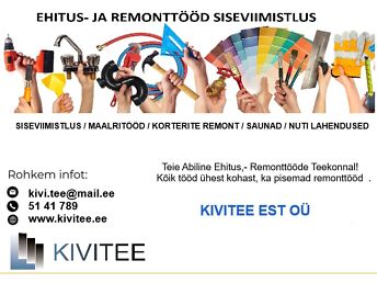 SISEVIIMISTLUS-MAALRITÖÖD, KORTERI REMONT