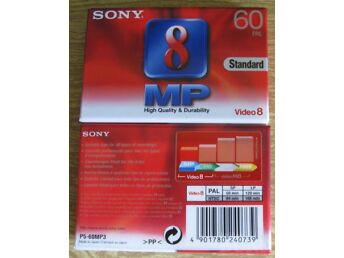 1 SONY VIDEOKAAMERA KASSETT VIDEO8 P5-60MP3 KILES
