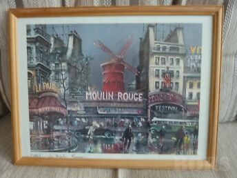 MOULIN ROUGE LITOGRAAFIA KOS  AMETLIKU MUUSEUMI SIGNATUURIGA
