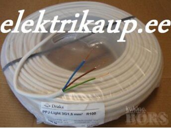 OSTAN 2X1,5 - 0,2 €/M, 3X1,5 - 0,35 €/M JA PALJU MUID ELEKTRIKAUPU HEA HINNAGA.