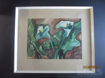 VALLI LEMBER-BOGATKINA ,, KALLAD,, 1990 AKVARELL.