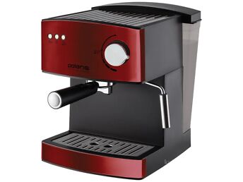 KOMPAKTNE KÄPA ESPRESSO KOHVIMASIN  POLARIS PCM 1528 AE ADORE CREMA / PUNANE - GARANTII