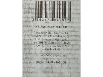 FORD MONDEO 1993-2000 VALMISLÕIGATUD TOONIMISKILEDE KOMPLEKT