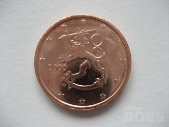 HARULDANE SOOME EURO NOMINAL 2 SENTI PROOF-S !