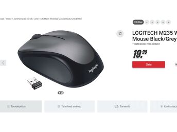 LOGITECH M235 HALL JUHTMEVABA HIIR ORIGINAAL 100%