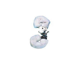 FURRRY CUFFS, WHITE
