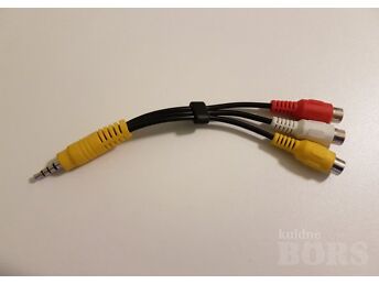 3,5MM 1 AUX MALE TO 3 RCA 3