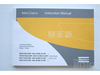 INSTRUKCJA OBSŁUGI SPRĘŻARKI ATLAS COPCO XAS 67 77 97 125 130 150 185