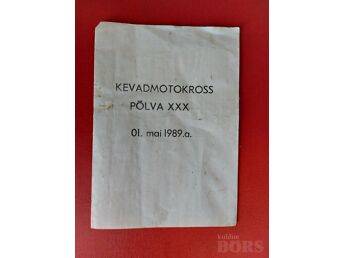 KEVAD MOTOKROSS PÕLVA 1989