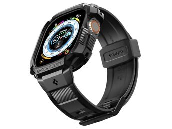 SPIGEN RUGGED ARMOR PRO APPLE WATCH ULTRA (49MM) STRAP CASE - BLACK