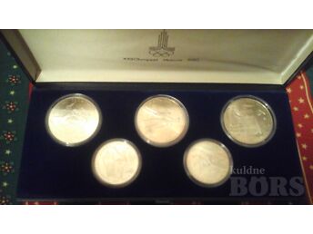 MOSKVA 80 HÕBEMÜNDI KOMPLEKT