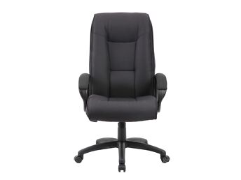 KONTORITOOL - ARVUTITOOL - TÖÖTOOL MASON, 68,5×76,5XH115,5-124,5CM, MUST, KANGAS, PLASTIK - GARANTII