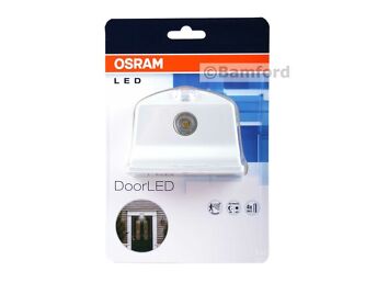 LIIKUMISANDURIGA VALGUSTI UKSE KOHALE OSRAM DOOR LED, MUSTA VÄRVI - GARANTII