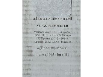 RENAULT TWINGO 2012-2014 VALMISLÕIGATUD TOONKILEDE KOMPLEKT