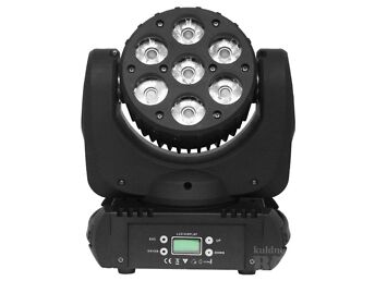 DJ LED VALGUSTID XMLITE LM-712 - 7X12W LED BEAM WASH MOVING HEAD X 2 - GARANTII LIGHT - GARANTII