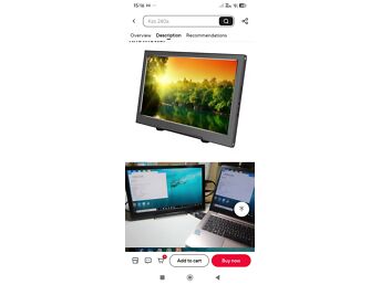 13.3" 2K PORTABLE METAL HD MONITOR 2560X1440 IPS PANEL