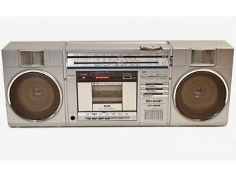 VINTAGE STEREO RAADIO, BOOMBOX SHARP GF-7500 - GARANTII