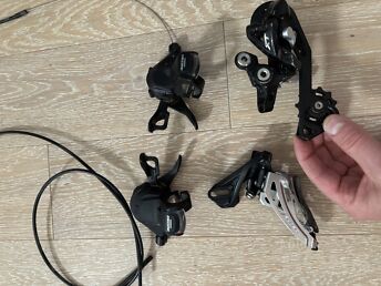 SHIMANO XT DEORE 2X11 KÄIGUVAHETAJATE KOMPLEKT