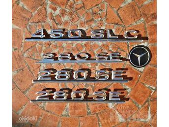 MB MERCEDES BENZ W107 W108 W116 EMBLEEMID, ORIGINAAL