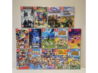 NINTENDO SWITCH 1/2 MÄNGUD (40 MÄNGU)