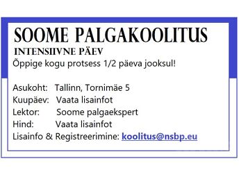 SOOME PALGAARVESTUS, INTENSIIVNE PÄEV