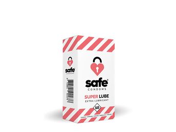 SAFE SUPER LUBE CONDOMS 10PC