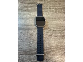 NUTIKELL APPLE WATCH ULTRA 2 GPS + CELLULAR 49MM NATURAL TITANIUM CASE WITH NAVY OCEAN BAND