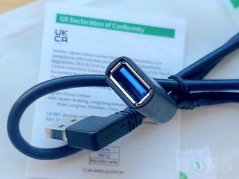 USB 3.0 EXTENSION CABLE RIGHT ANGLE 90 DEGREE 60CM