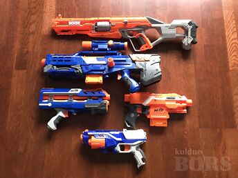 NERF PÜSSID, VIIS ERINEVAT, KORRAGA