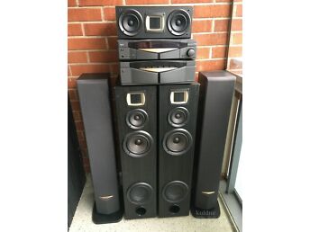 5.0 KENWOODI KÕLARITE KOMPLEKT KOOS KENWOOD M-A300 JA C-V751 VÕIMENDITEGA - GARANTII