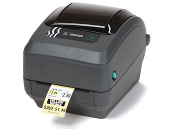 ETIKETIPRINTER ZEBRA GX420T-102420-000 REV 2 - WIFI - USB - BLUETOOTH - GARANTII