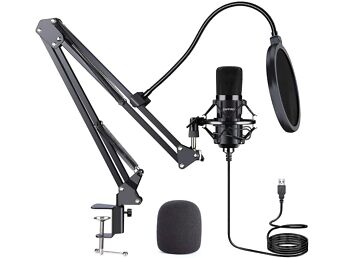 ZAFFIRO STUDIO CONDENSER USB MICROPHONE PLUG & PLAY