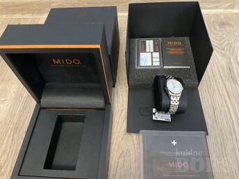 MIDO BELLUNA AUTOMATIC WHITE WITH DAIMONDS,UUS!!