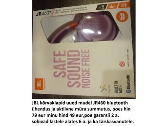 JBL JR460 BLUETOOTH + AKTIIV HELI SUMMUTUS UUS