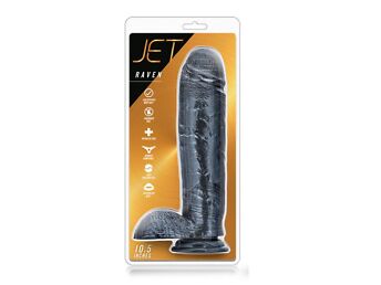 JET RAVEN CARBON METALLIC BLACK DILDO