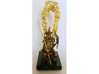 ROBINSON CRUSOE STATUET MESSING