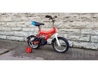 10" ABIRATASTEGA LASTE JALGRATAS, PUNANE - GARANTII