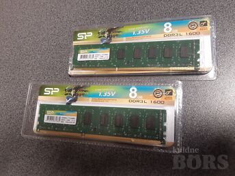 2X SILICON POWER SP008GBLTU160N02 CL11, 8GB, DDR3, 1600 MHZ, UDIMM