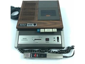 VINTAGE KASSETI DIKTOFON SONY DICTATOR SECUTIVE BM-40 - GARANTII