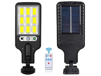 UUS TÄNAVAVALGUSTI 120 LED PÄIKESEPANEELI JA LIIKUMISANDURIGA + PULDIGA