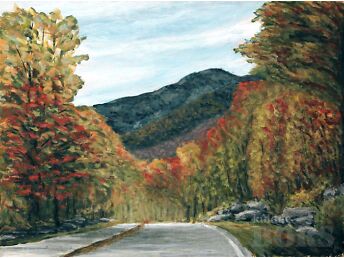 MAAL "SÜGISENE VAADE", 40.5 X 30.5 CM
