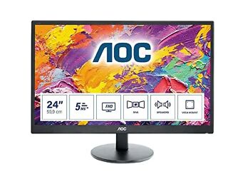 24" MONITOR AOC M2470SWH - 15 TK - GARANTII