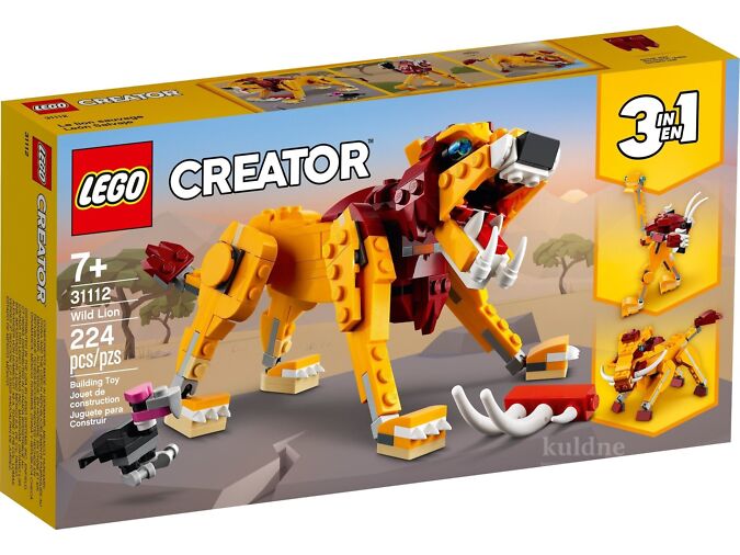 7+ LEGO CREATOR 3IN1 31112. WILD LION