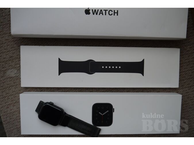 APPLE WATCH SE 40MM SPACE GRAY ALU BLACK SPORT BAND GPS