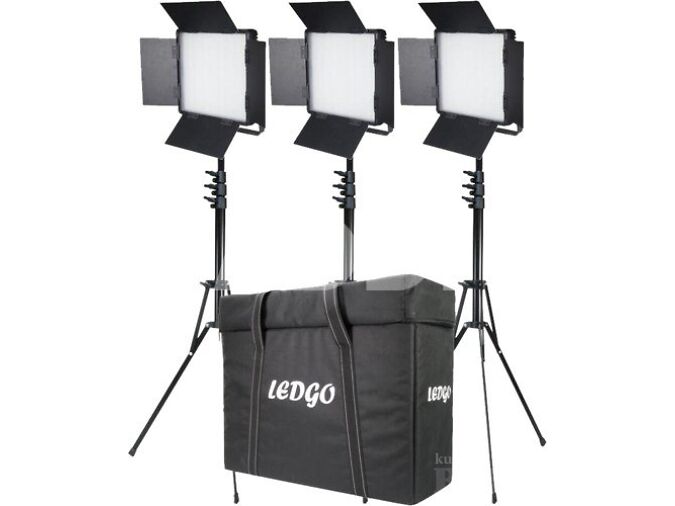 FOTOSTUUDIO VALGUSTUS LEDGO LG-600CSCII 3KIT PLUST (BI-COLOR) - GARANTII