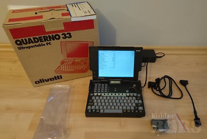 OLIVETTI QUADERNO 33 (PC-AT-60) 1993 A.- (POLE TÖÖKORRAS), müük